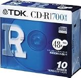 TDK CD-R�ǡ�����700MB 48��® 5mm������������10��ѥå� [CD-R80TFX10S]