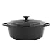 Chasseur Cast Iron 29cm, 3.8ltr Oval Matt Black Casserole