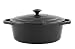 Chasseur Cast Iron 29cm, 3.8ltr Oval Matt Black Casserole