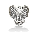 Sterling Silver Large Oxidized Eagle Ring