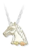 Landstrom's Gold and Sterling Silver Horsehead Jewelry Set
