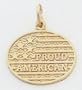 American Flag Charm -C1098