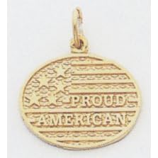 American Flag Charm -C1098 by 
