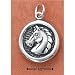 Animals Ch-2381 : Regal Horse Head On Disk Charm