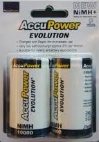 AccuEvolution Low Self Discharge NiMH D Cells