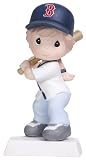 Precious Moments "Swing For the Fences" Girl Figurine, Boston Red Sox