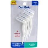 DENTEK BRUSH PICKS 8 PACK