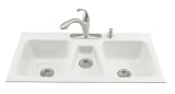 KOHLER K-5893-4-0 Trieste Tile-In Sink White