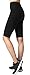 Neonysweets Womens Active Workout Tights Yoga Short Cotton Half Tights Black L