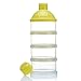 SySrion Non-Spill Baby Milk Powder Dispenser/Storage Container,Yellow (1pcs)