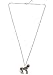 Magic Metal Zebra Necklace Black Striped Safari Silver Tone NN31 Crystal Animal Pendant Fashion Jewelry