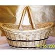 Large White Willow Woven Basket