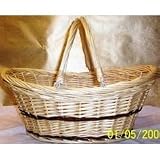 Large White Willow Woven Basket