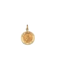 15.00 mm St. John The Baptist Medal in 14K Yellow Gold