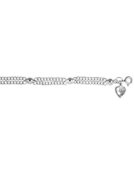 Sterling Silver Charm Bracelet w/ Beads