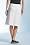 Silver Collection Linen Kick Pleat Skirt