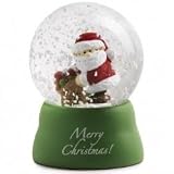 Nici 28414 Schneekugel, Santa Claus, Glas, 6cm