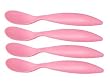 Zak Designs Gemini 6-Ounce Spoon Set, Pink, Set of 4