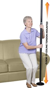 Security Pole Black
