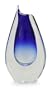 Murano handblown vase, 'Blue Moondrops'