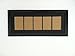 Black 5 Opening Picture Mat with Black Frame for 5 4x6 Pictures or Letter Art
