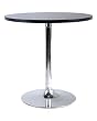 Winsome Wood 29" Round Dining Table; Black w/Metal Leg