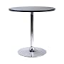 Winsome Wood 29" Round Dining Table; Black w/Metal Leg