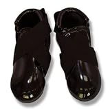 Martial Arts Dipped Foam Sparring Boots Double Layer - Black - XL
