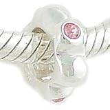 Sterling Silver PINK CZ SPACER Bead for Pandora Chamilia Biagi Bracelet GIFT BOXED