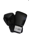 Pro Impact Sports - PU Leather Training Boxing Gloves - Black 14 Oz.