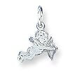 Sterling Silver Angel Charm with 20 inch Sterling Silver Chain