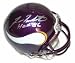 Fran Tarkenton Autographed Minnesota Vikings Mini Football Helmet Inscribed with 