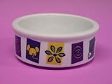 Vo-Toys Mouse and Fish Ceramic Cat Dish 5in