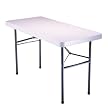 LIFETIME 4' Folding Table - White Granite