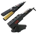 Farouk CHI Auto-Digital Advanced Wet to Dry Ceramic Ionic Flat Iron 1-1/4" with Free Stand and Thermal Pouch