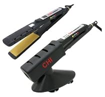 Farouk CHI Auto-Digital Advanced Wet to Dry Ceramic Ionic Flat Iron 1-1/4" with Free Stand and Thermal Pouch