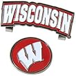Collegiate Slider Ball Marker Cap/Belt Clip - Wisconsin