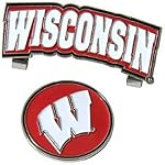 Collegiate Slider Ball Marker Cap/Belt Clip - Wisconsin