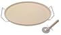 Sassafras 15-Inch Round Clay Pizza Stone with Rack and Cutter
