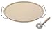 Sassafras 15-Inch Round Clay Pizza Stone with Rack and Cutter