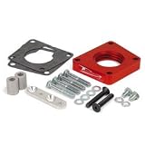 Airaid 400-587 PowerAid Red Anodized Aluminum Throttle Body Spacer by Airaid
