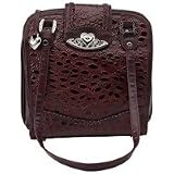 BURGUNDY PURSE W/ SILVER HEART