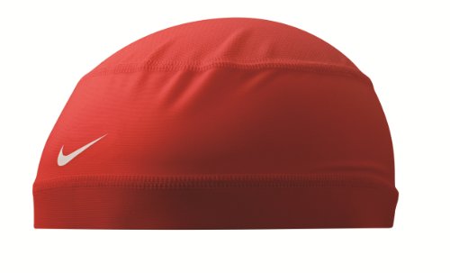 red nike skull cap