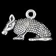 Detailed Sterling Silver Armadillo Charm, #1944