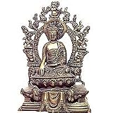 ShalinCraft Sitting Buddha Brass Sculpture Statue 7