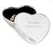 Engraved Silver Heart Jewelry Box