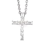 18K .25 CTW Diamond Cross Pendant