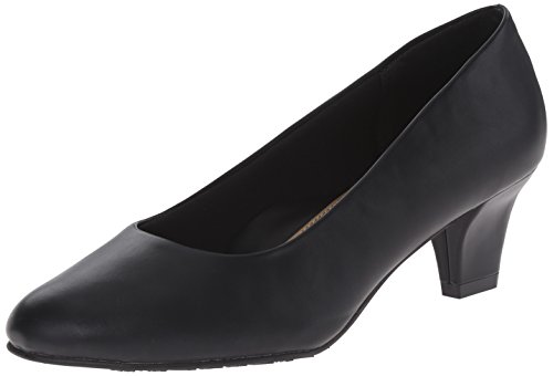 Soft Style by Hush Puppies Women's Gail dress Pump, Black Leather, 9 M US
