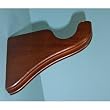 Center Support Bracket in Coffee finish for a 1-3/8" dowel rod - 1/pack [CAPITOL CITY LUMBER]