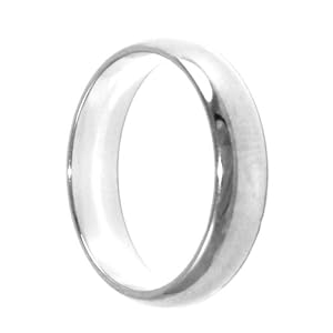 Unisex 24k White Gold (Rhodium) Layered 7mm Wedding Ring Band ~ YOU CHOOSE SIZE Lifetime Manufacturer Guarantee (Wb7)